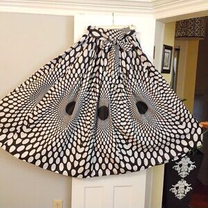 Full maxi length skirt.